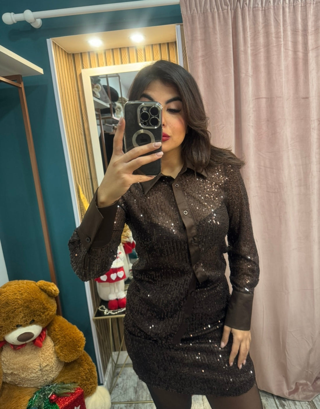 Camicia paillettes