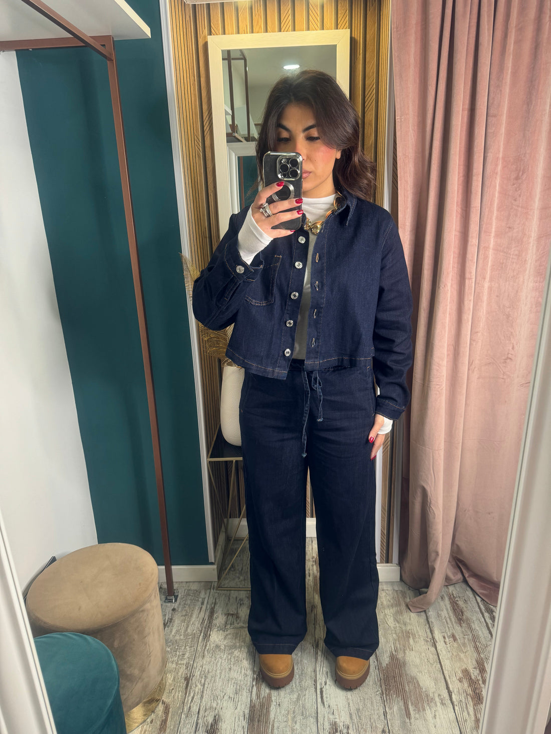 Cordset Denim Blu