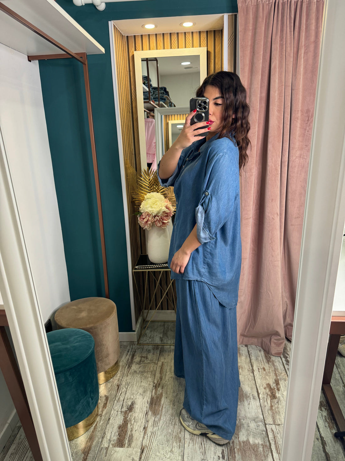 Pantaloni comfy denim
