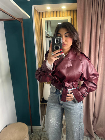Trench crop bordeaux