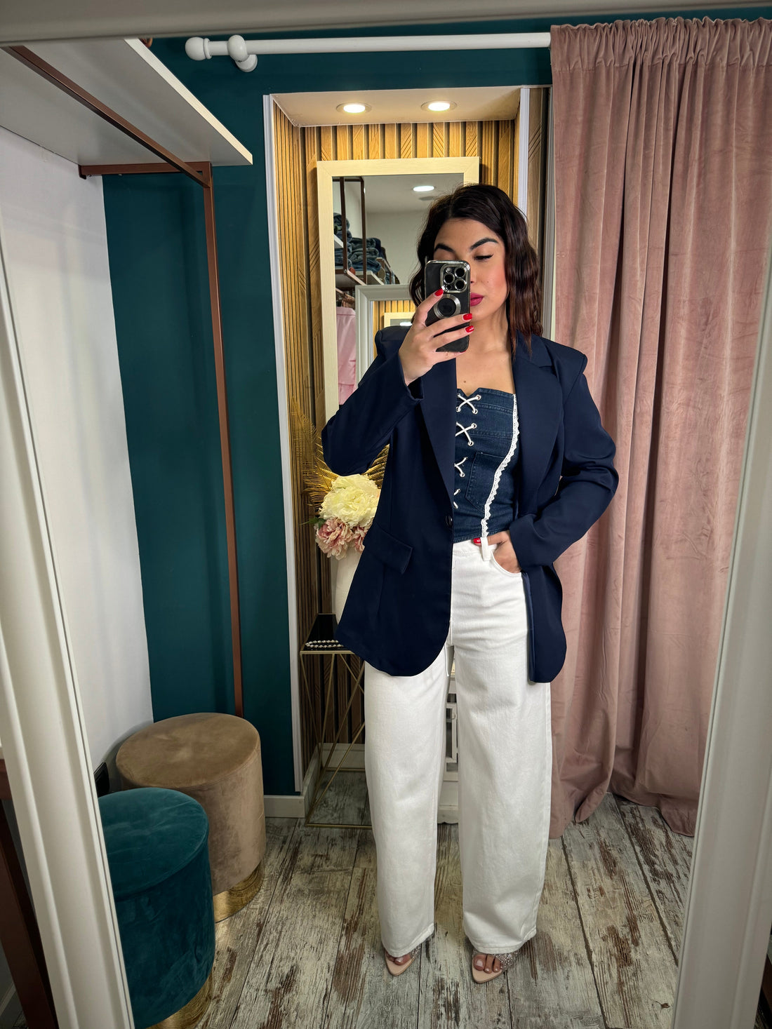 Jeans meet white