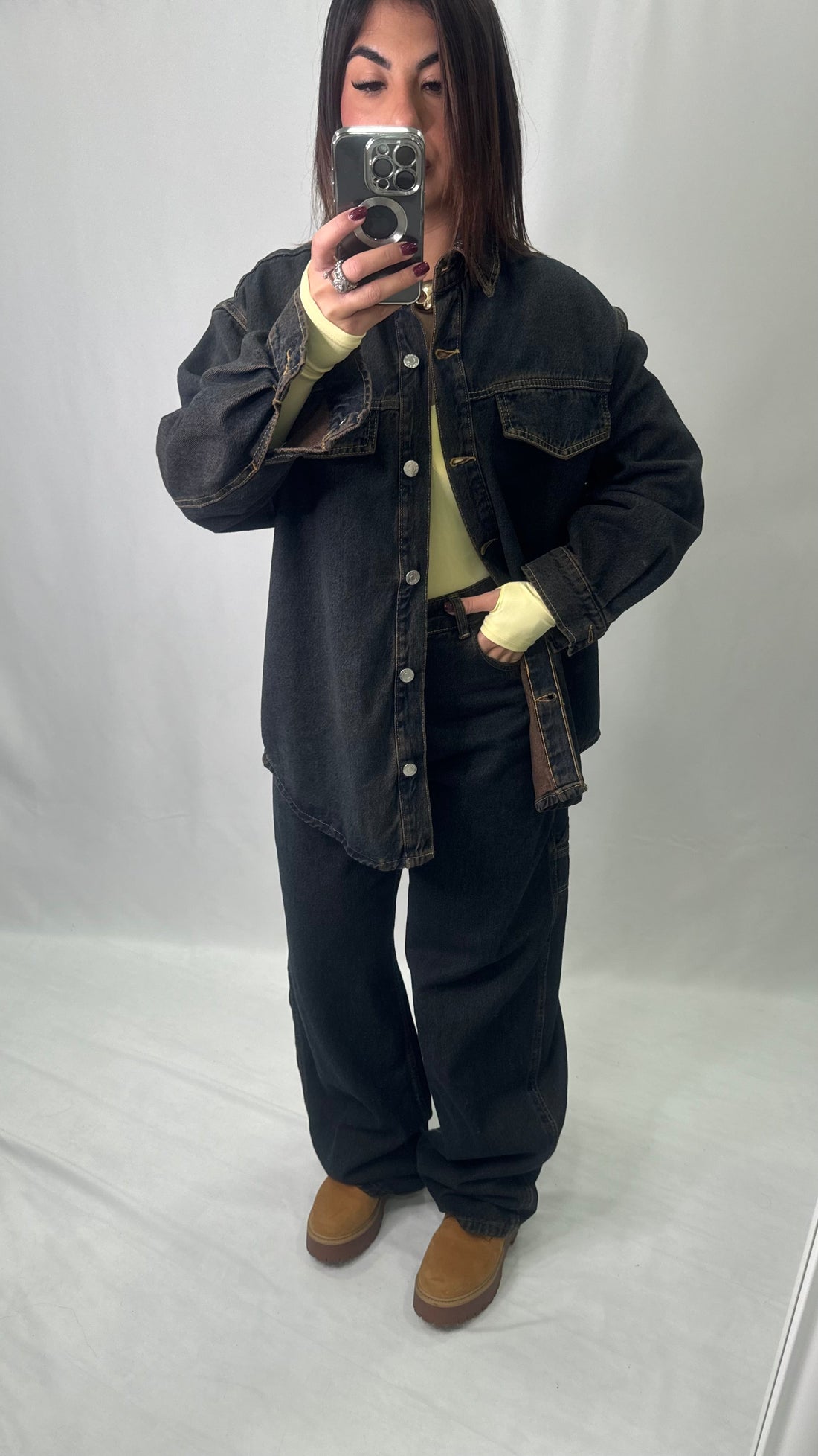 Cordset Brown denim
