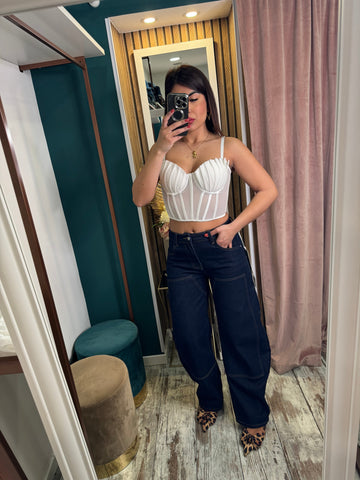 Jeans Ballon blu