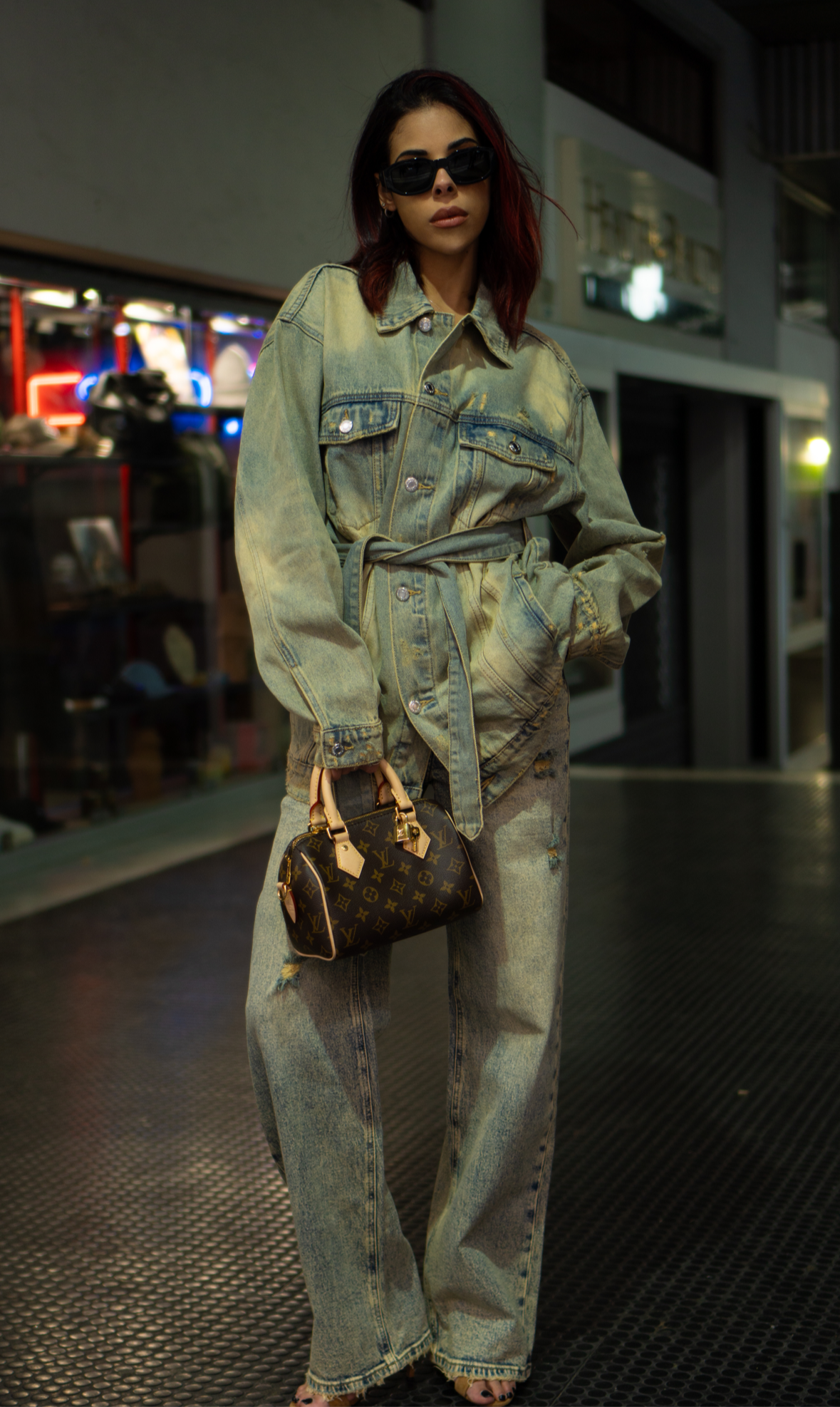 Cordset in denim Arabia
