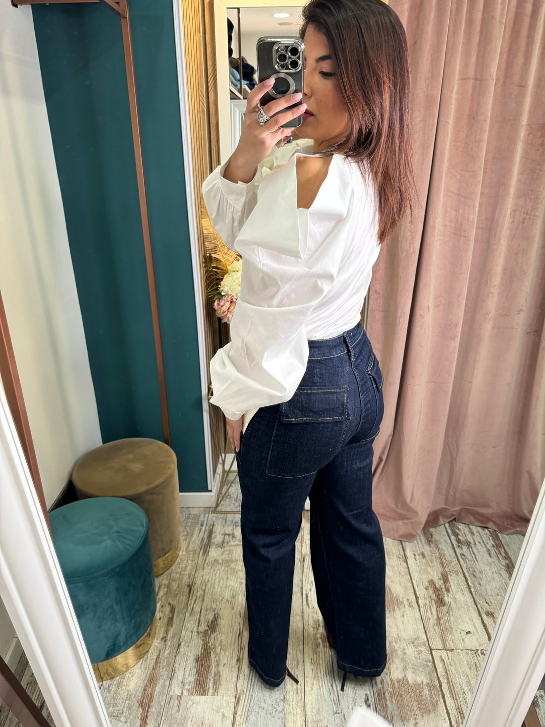 Jeans straight Wide